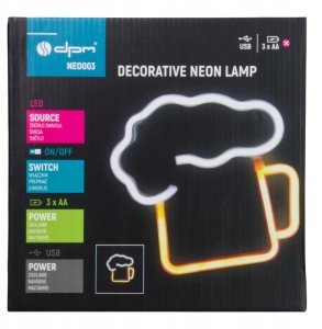 Neon led DPM "piwo" 20x20 cm 4