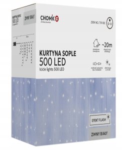 ExtraLink Extralink | Kurtyna sople | 500L zimny biały + zimny flash, dł. 3 + 20 m 9