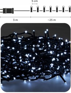Extralink | Lampki LED | 500L zimny biały, dł. 3 + 25 m wewn/zewn 2