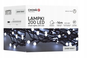 ExtraLink Extralink | Lampki LED | kulki 200L zimny biały, dł. 3 + 16 m 8