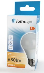 ŻARÓWKA LED A60 E27 7W CIEPŁA LL6006 2