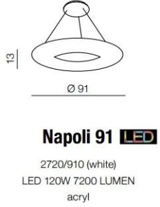 Lampa Napoli 2720/910-WH 2