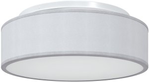 Lampa sufitowa vidaXL Szary Metal, Tkanina 38 x 13.5 cm Lampa sufitowa montowana 2