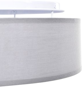 Lampa sufitowa vidaXL Szary Metal, Tkanina 38 x 13.5 cm Lampa sufitowa montowana 6