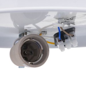 Lampa sufitowa vidaXL Szary Metal, Tkanina 38 x 13.5 cm Lampa sufitowa montowana 7