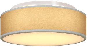 Lampa sufitowa vidaXL Szary Metal, Tkanina 38 x 13.5 cm Lampa sufitowa montowana 8