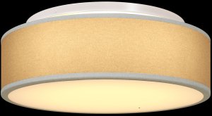 Lampa sufitowa vidaXL Szary Metal, Tkanina 38 x 13.5 cm Lampa sufitowa montowana 9