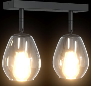 vidaXL Czarny Metal Średni Nowoczesny Lampa akcentowa Cylindryczna 9