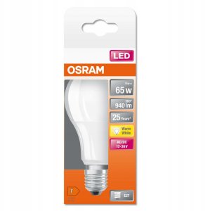 BULB LED E27 A65 9W 827 12-36V 7