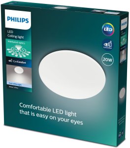 LED ceiling light PHILIPS MOIRE, 4000 K, 20 W, 2300 lm, O39 cm 3