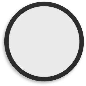 Surface LED panel PHILIPS MAGNEOS, 20W, 2700K, 1900lm, round f., black color, o26.8xh2.8cm 3