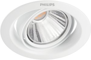 Recessed LED luminaire PHILIPS POMERON SCENE SWITCH, 7 W, 2700 K, 420 lm, dimmable O9 cm 1