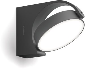 LED outdoor wall light PHILIPS Mimosa, IP44, 7W, 4000K, 680lm, anthracite, 11.7x12x17.1 cm 1