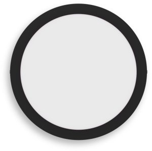 Surface LED panel PHILIPS MAGNEOS, 12W, 2700K, 1150lm, round f., black color, o21xh2.8cm 1