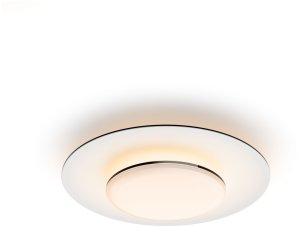 Ceiling LED lamp PHILIPS GARNET, 30W, 2700K, 3100 lm, black/white, 40 x 8.9 cm 1
