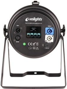 Naświetlacz Evolights EVOLIGHTS PAR 64 200W LED ZOOM AUTO V2 reflektor sceniczny oświetlenie teatralne ciepła biel 6
