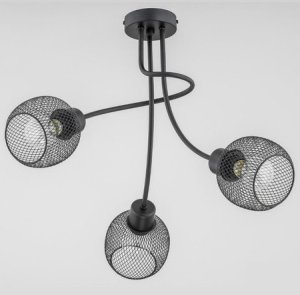 Plena Czarna Lampa Sufitowa Nowoczesna 3-Punktowa 25823 Alfa 1