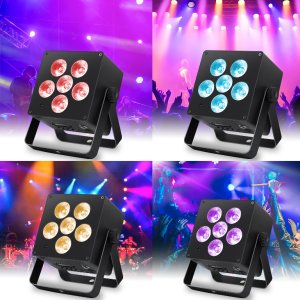 LIGHT4ME ACCU PAR RGBWA-UV reflektor 4400 mAh efekt świetlny 6x6W LED 2