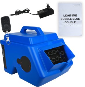 LIGHT4ME BUBBLE BLUE DOUBLE podwójna mocna wytwornica baniek mydlanych pilot 6