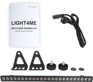 Lampa studyjna LIGHT4ME DECO BAR RGBWA-UV listwa oświetleniowa belka LED oświetlenie sceniczne 8