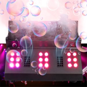 LIGHT4ME FOG DOUBLE BUBBLE profesjonalna wytwornica dymu i baniek efekt LED pilot 1