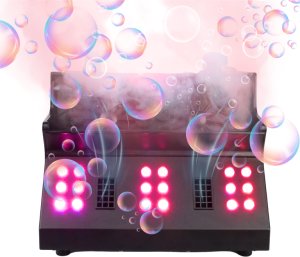 Naświetlacz LIGHT4ME FOG DOUBLE BUBBLE profesjonalna wytwornica dymu i baniek efekt LED pilot 2