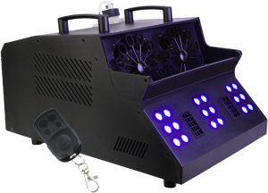 Naświetlacz LIGHT4ME FOG DOUBLE BUBBLE profesjonalna wytwornica dymu i baniek efekt LED pilot 9