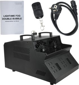 Naświetlacz LIGHT4ME FOG DOUBLE BUBBLE profesjonalna wytwornica dymu i baniek efekt LED pilot 10