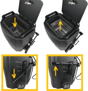 Naświetlacz LIGHT4ME ICE LOW FOG 3500W potężna wytwornica ciężkiego dymu na suchy lód wąż z dyszą rozprowadzającą 3