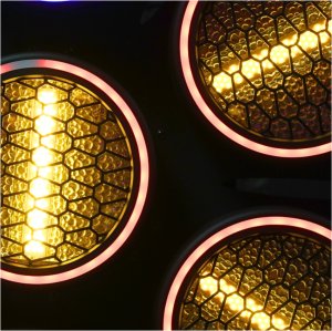 EVOLIGHTS LUMEN 7 RING 7x30W RGB LED reflektor estradowy vintage oświetlenie sceniczne retro 7