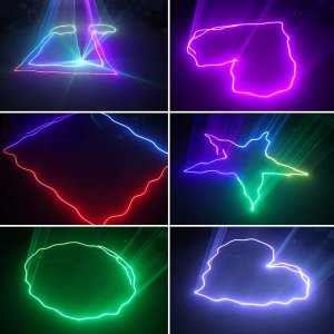 LIGHT4ME LASER RGB GEOMETRIC 350mW projektor laserowy rzutnik sceniczny skaner dyskotekowy 3