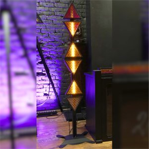 EVOLIGHTS LUMEN ONE 6x60W WW + 96x0,5W RGB LED reflektor sceniczny retro oświetlenie estradowe 2