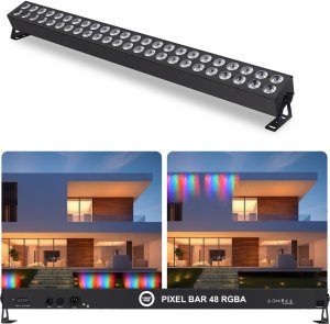 Naświetlacz LIGHT4ME LIGHT4ME PIXEL BAR 48 RGBA listwa oświetleniowa oświetlenie sceniczne dekoracja światłem 48x3W LED 7
