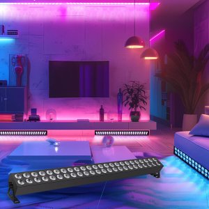 Naświetlacz LIGHT4ME LIGHT4ME PIXEL BAR 48 RGBA listwa oświetleniowa oświetlenie sceniczne dekoracja światłem 48x3W LED 8