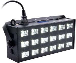 LIGHT4ME LED UV 18x3W reflektor + stroboskop DMX 6