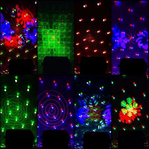 Naświetlacz LIGHT4ME LIGHT4ME PARTY V multiefekt świetlny LED RGBW-UV 6w1 efekt Bee Eye biały stroboskop UV Water Wave par 2x laser R/G 2
