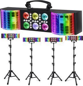 Naświetlacz LIGHT4ME LIGHT4ME MAGIC BAR 3 multiefekt świetlny RGBW 3w1 efekt par derby biały stroboskop pilot 3