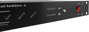 LIGHT4ME XSPLIT 2x4 rozdzielacz sygnału DMX splitter 8-kanałowy rack 19" 1U dwa tryby pracy 3