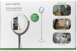 Selfie Ring Light LoomiPod Floor Lamp white 12