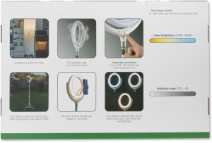 Selfie Ring Light LoomiPod Floor Lamp white 13