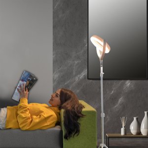 Selfie Ring Light LoomiPod Floor Lamp white 3