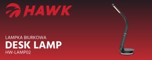 Lampka biurkowa Hawk czarna  (HW-LAMP02) 2