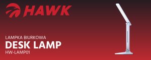 Lampka biurkowa Hawk biała  (HW-LAMP01) 2