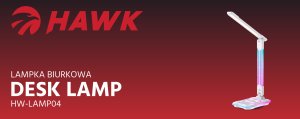 Lampka biurkowa Hawk biała  (HW-LAMP04) 2