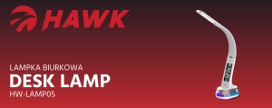Lampka biurkowa Hawk biała  (HW-LAMP05) 2
