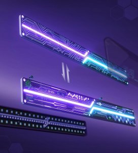 Oświetlenie gamingowe Govee X EVANGELION lampa ścienna LED RGBIC 8 efektów 3