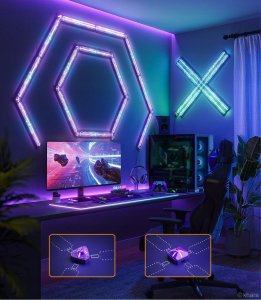Oświetlenie gamingowe Govee X EVANGELION lampa ścienna LED RGBIC 8 efektów 7