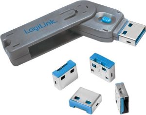 LogiLink Blokada portów USB 4szt z kluczem (AU0043) 1