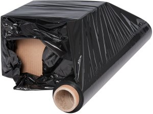 Folia stretch OFFICE PRODUCTS, ręczna, 1,5kg netto, szer. 500mm, 23mikr., czarna 7