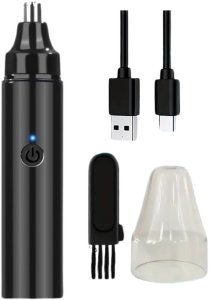 Trymer Maszynka Do Włosów W Nosie Wodoodporny Czarny 2